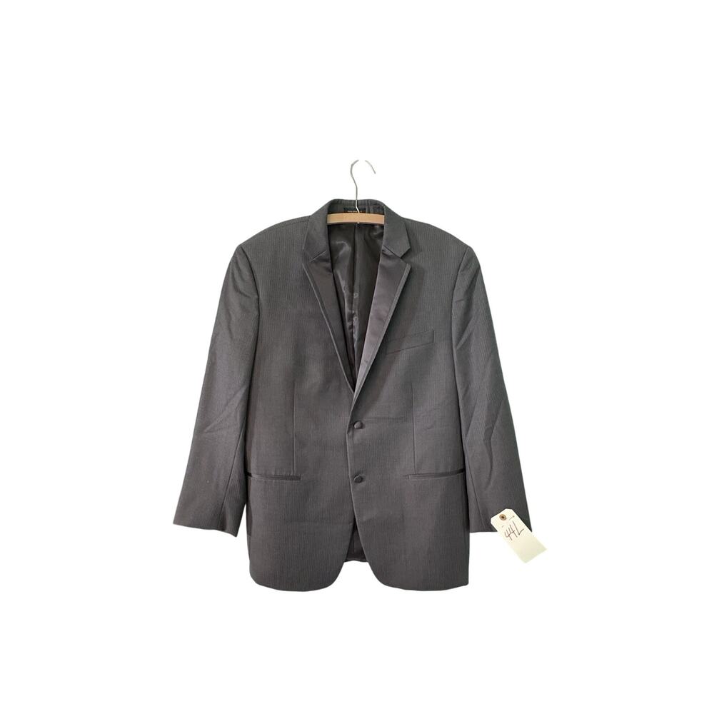 Perry Ellis Evening Super 100s Grey 44L 2 Button Dinner Coat